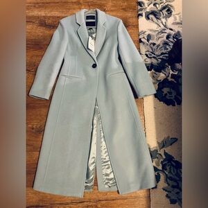 Zara Fitted Wool Trench Coat